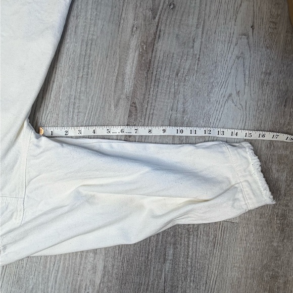 POL Button Up Shaket Jacket with Sequin Front Pockets Women’s Size M Off White - Picture 13 of 14